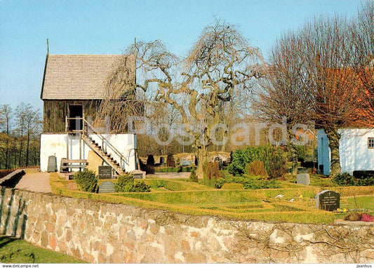 Bornholm - Sct Ols Kirke - Den krogede haengeask - graveyard - church - 242 - Denmark - unused - JH Postcards