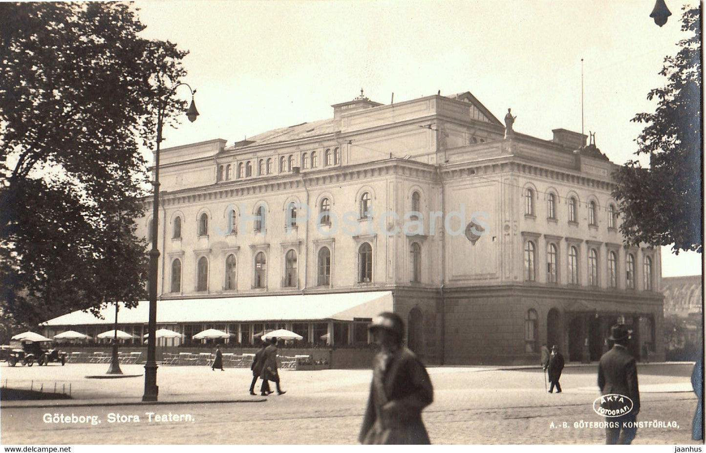 Goteborg - Stora Teatern - theatre - 51 - old postcard - Sweden - unused - JH Postcards