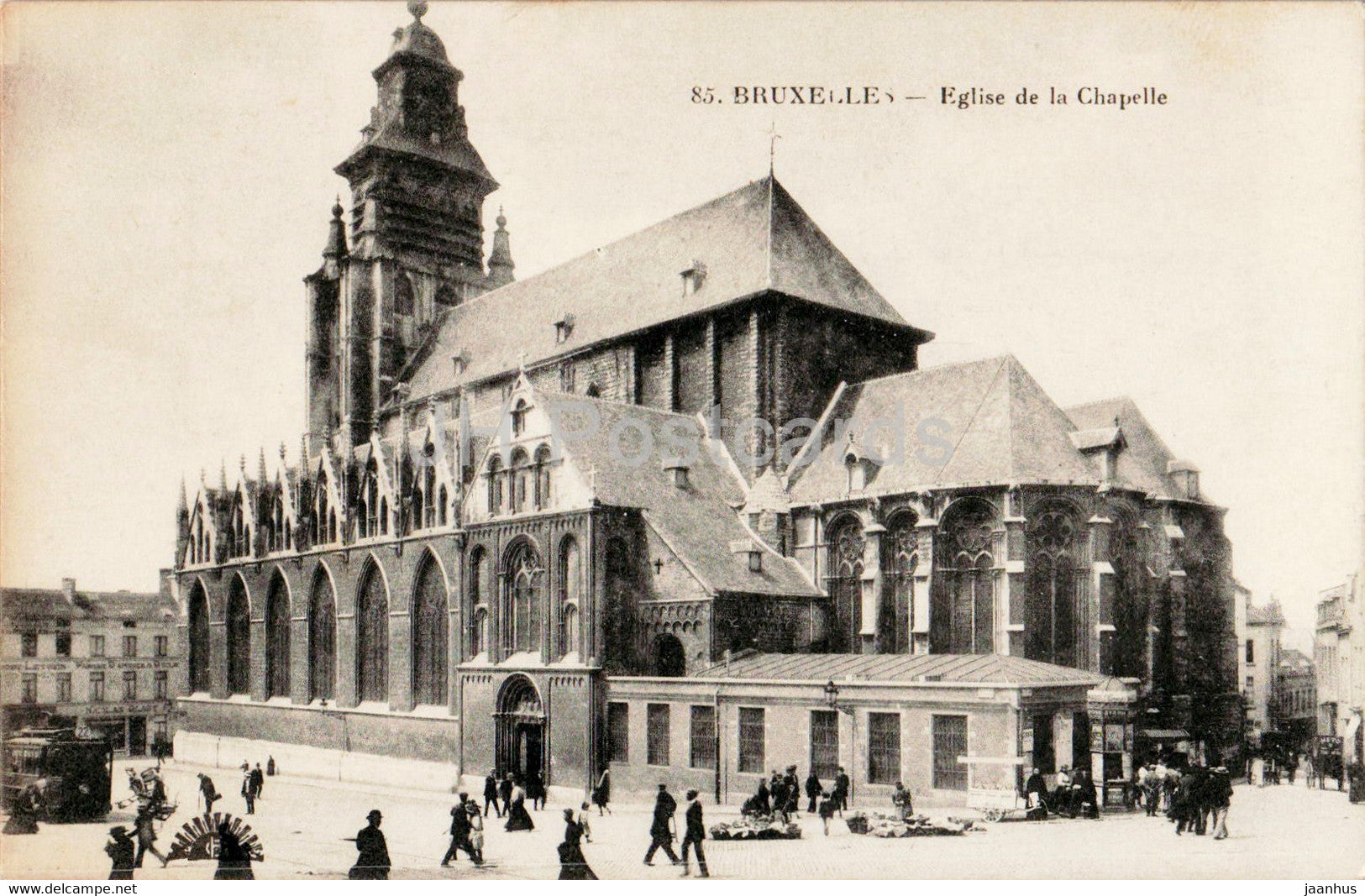 Bruxelles - Brussels - Eglise de la Chapelle - church - 85 - old postcard - Belgium - unused - JH Postcards