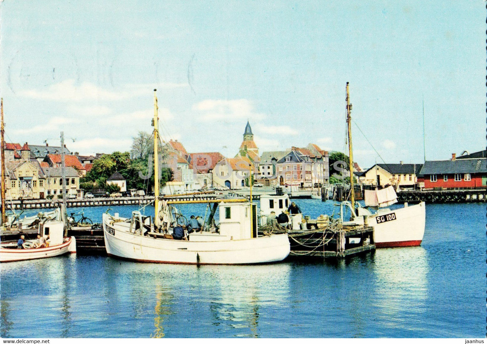 Faaborg - From the Harbour - boat - 1967 - Denmark - used - JH Postcards