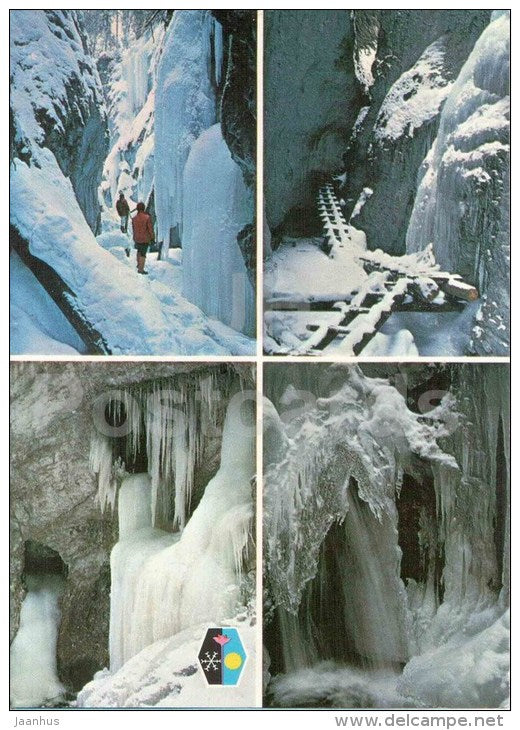 Slovensky Raj - Slovakian paradise - Rothova gorge - Velky Sokol - Czechoslovakia - Slovakia - used 1987 - JH Postcards