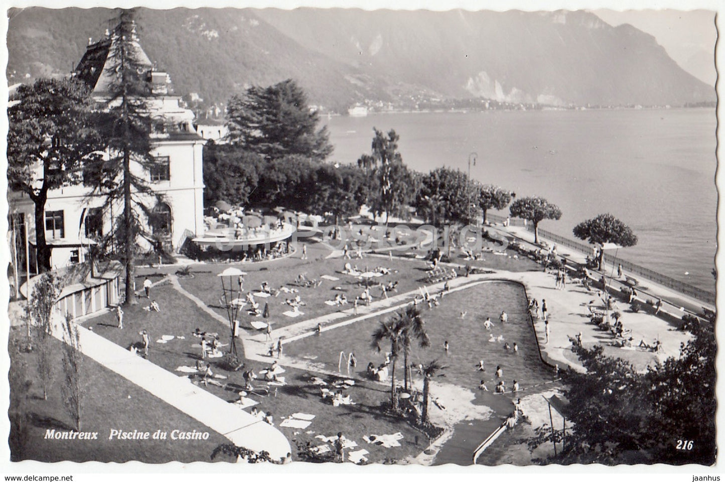 Montreux - Piscine du Casino - 216 - Switzerland - 1958 - used - JH Postcards