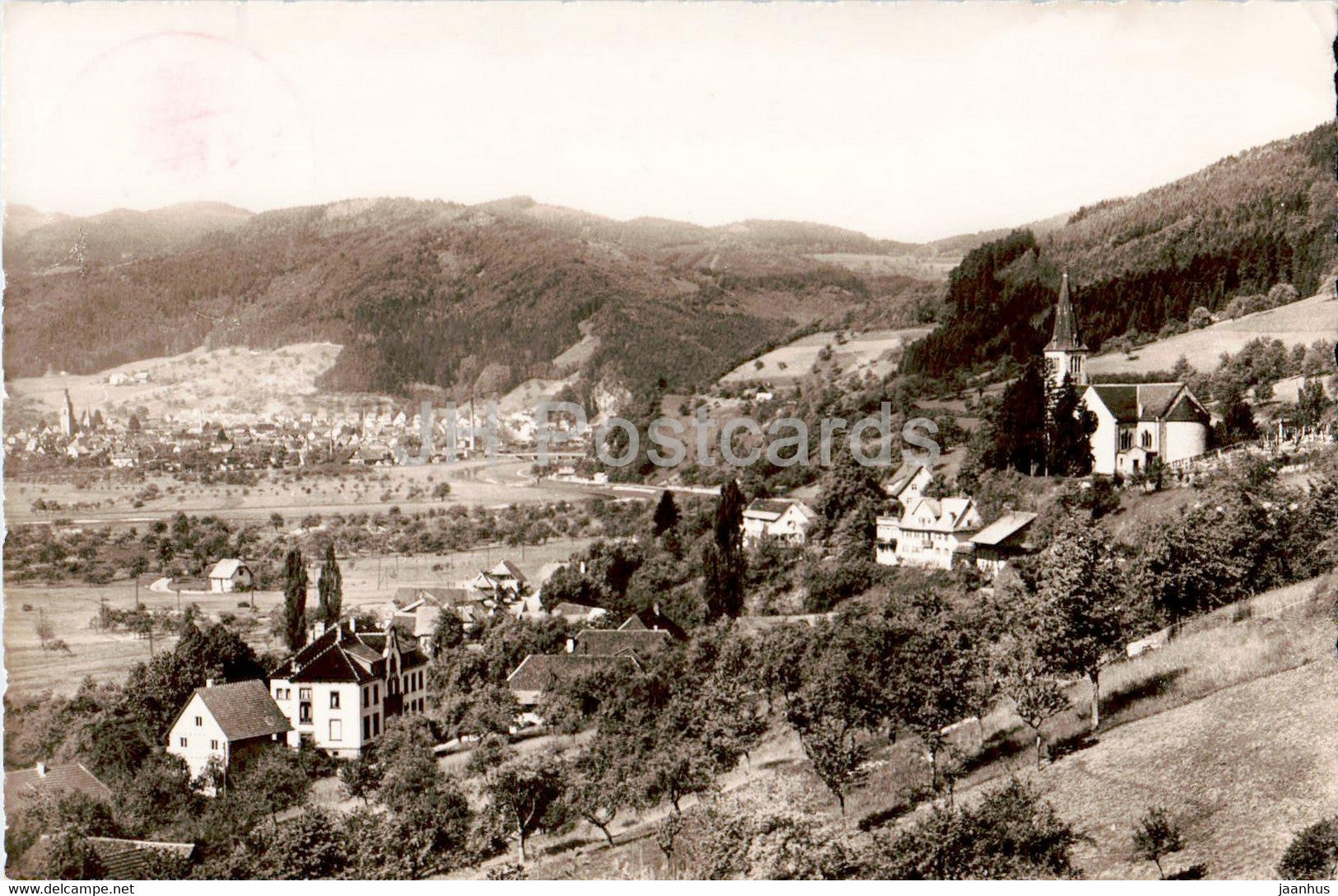 Gasthof Pension zur Sonne - Weiler Fischerbach bei Haslach Kinzigtal - old postcard - 1957 - Germany - used - JH Postcards