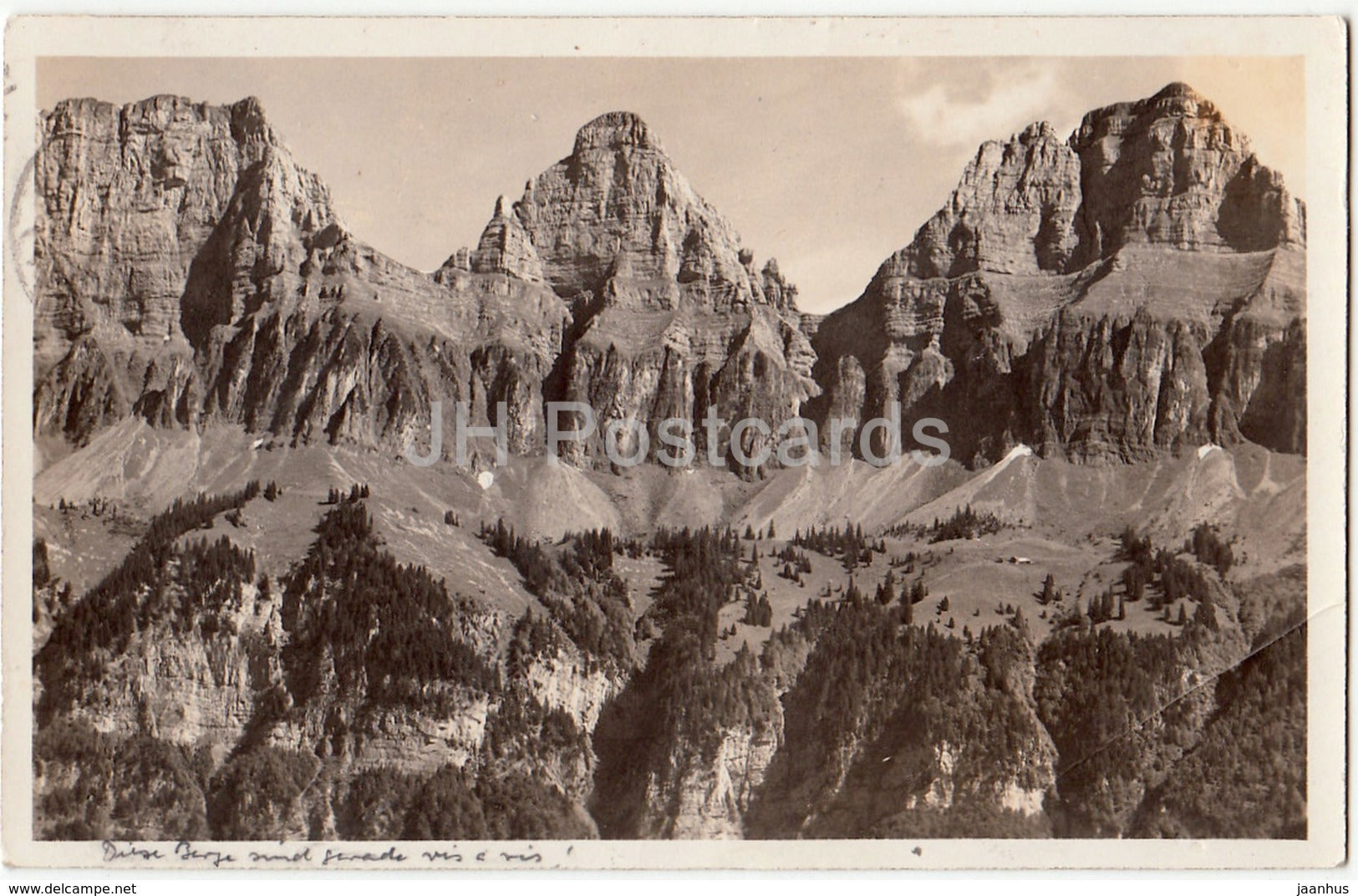 Churfirsten - Brisi - Zustoll - Scheibenstoll - 8456 - Switzerland - 1928 - used - JH Postcards