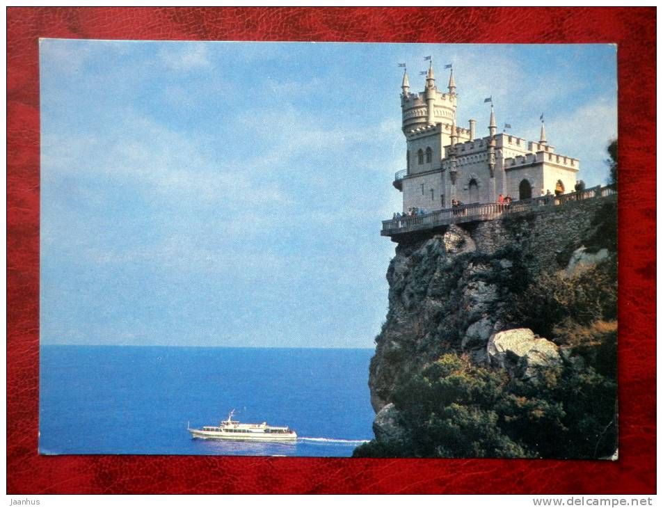 Crimea - Krym - Swallows nest - ship - 1990 - Ukraine - USSR - unused - JH Postcards