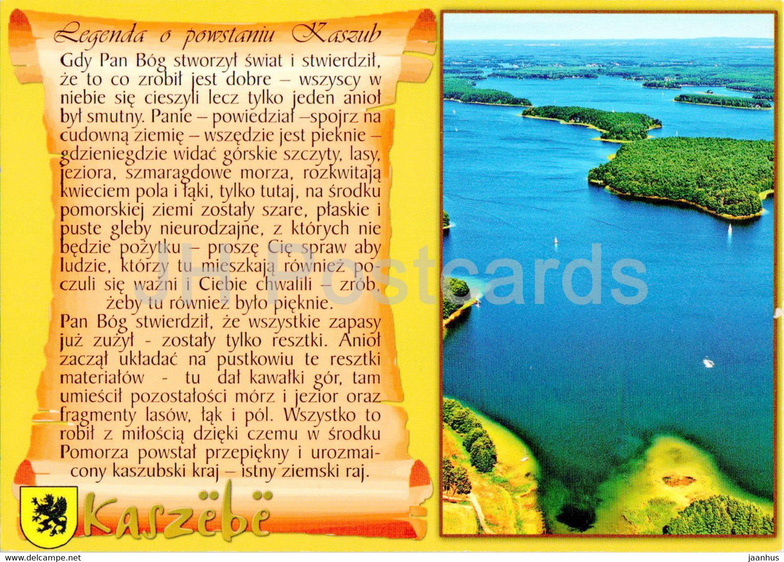 Kaszebe - Kaschubien - Legend about Kashubian - Poland - used - JH Postcards