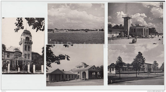 5 mini format photo cards - Pärnu - Estonia USSR - unused - JH Postcards