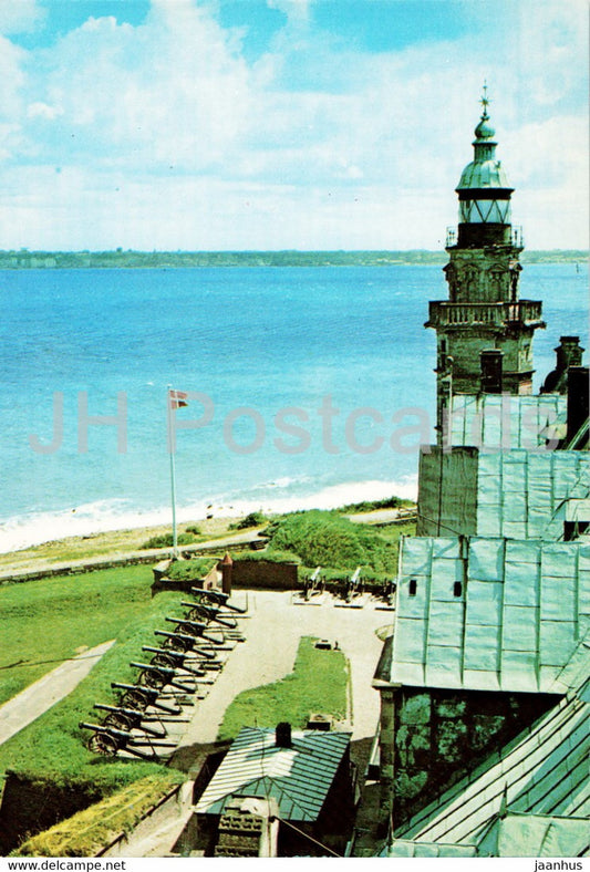 Kronborg Castle - The Queen's Tower and the Flag Bastion with cannons - Denmark - unused - JH Postcards
