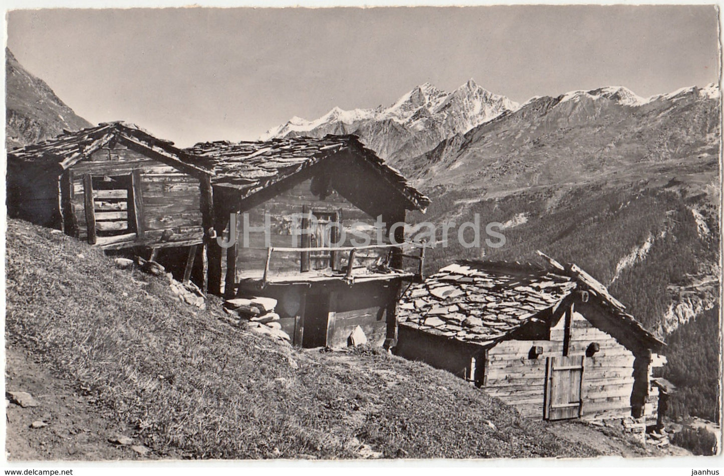 Zermatt - Hermetje u. Mischabel - 10243 - Switzerland - 1959 - used - JH Postcards