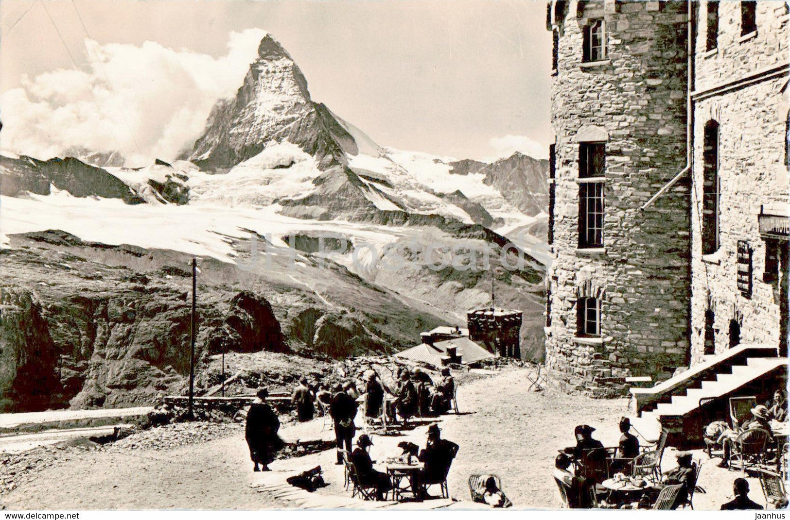 Zermatt - Kulm - Hotel Gornergrat - Matterhorn - 6142 - old postcard - 1949 - Switzerland - used - JH Postcards