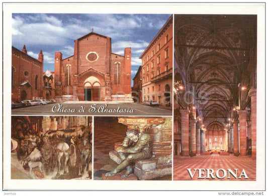 Chiesa di Santa Anastasia - Church of Santa anastasia - Verona - Veneto - 287 - Italia - Italy - unused - JH Postcards