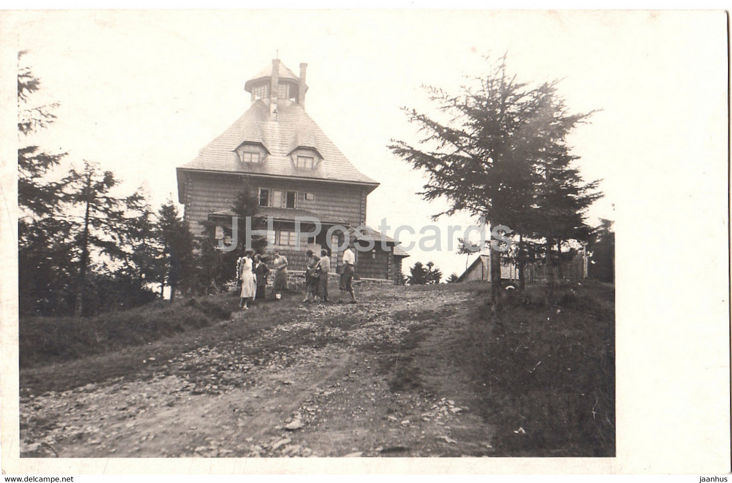 building view - 1932 - Czech Republic - Czechoslovakia - used - JH Postcards