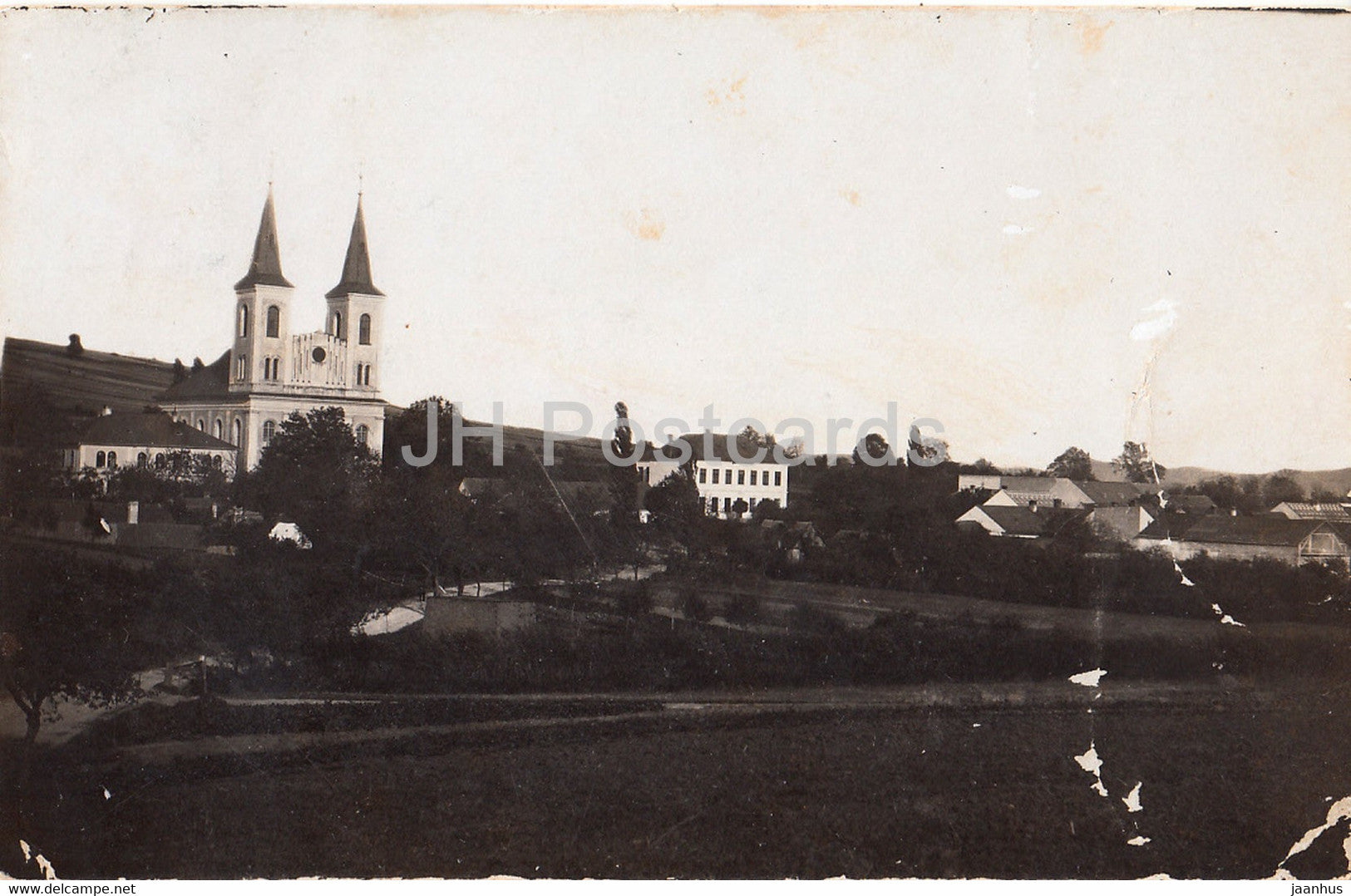 Vanovice - church - old postcard - 1907 - Czech Republic - used - JH Postcards