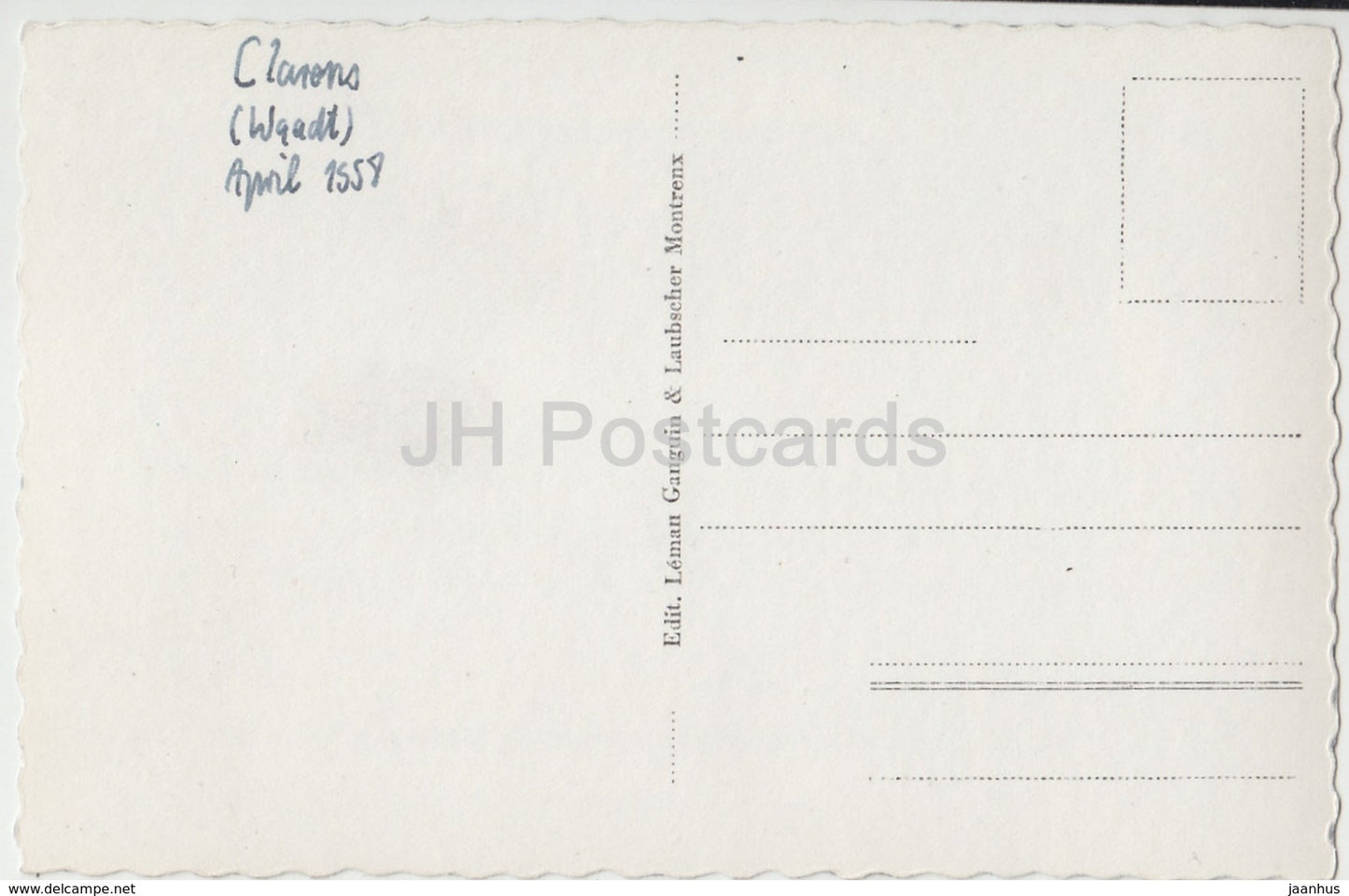 Clarens - Eglise Nationale - church - 186 - Switzerland - 1958 - used