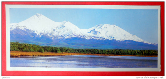 Avachinsky and Kozelsky bay - Petropavlovsk-Kamchatsky - 1988 - Russia USSR - unused - JH Postcards