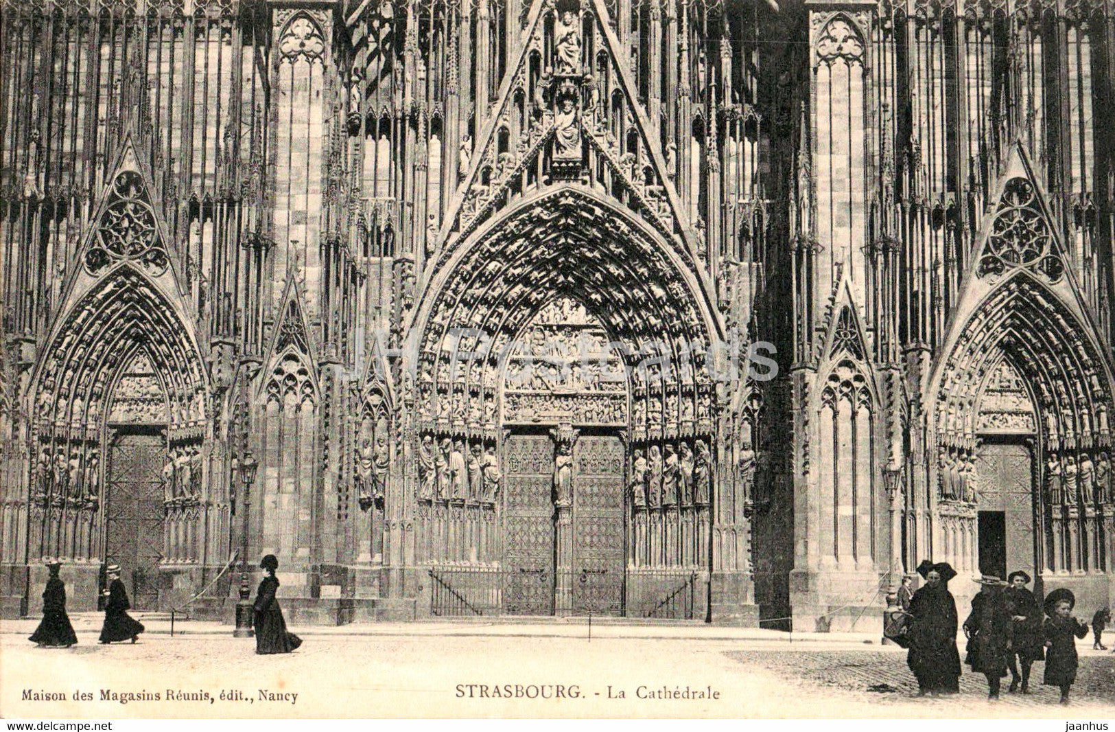 Strasbourg - La Cathedrale - cathedral - old postcard - France - unused - JH Postcards