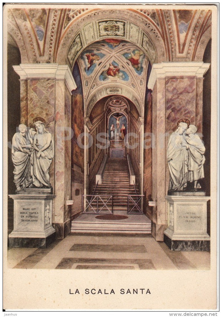La Scala Santa - The Holy Staircase - Rome - Roma - Italy - Italia - unused - JH Postcards