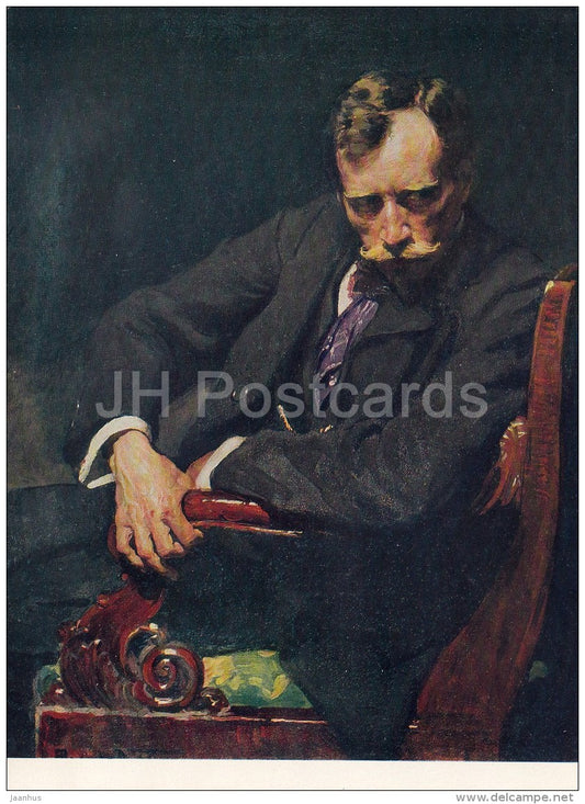 painting by A. Makovsky - portrait of Unknown man , 1903 - Russian art - large format - 1966 - Russia USSR - unused - JH Postcards