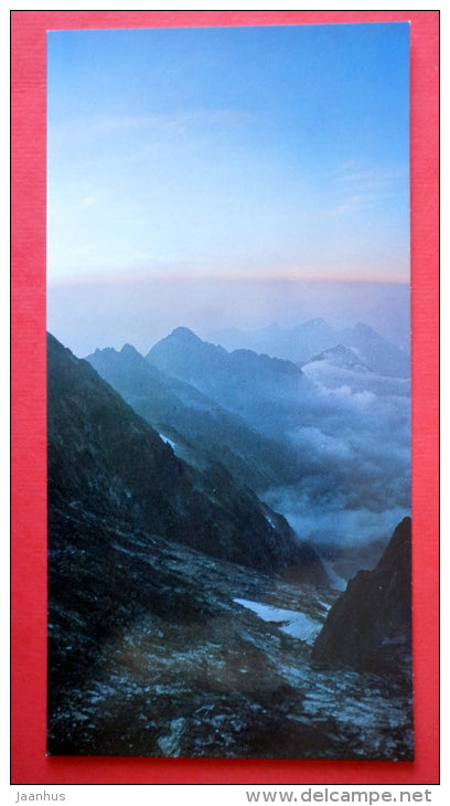 Kolovy , Pysny and Lomnicke peaks - Tatra Mountains - Tatra Poetry - Czech Republic - Czechoslovakia - unused - JH Postcards