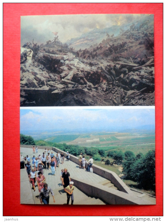 dioramas fragment Assault of Sapun mountain in 1944 - Sevastopol - 1990 - USSR Ukraine - unused - JH Postcards