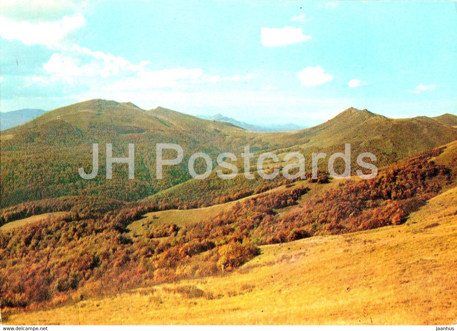 Bieszczady - widok na Tarnice i Krzemien - Poland - unused - JH Postcards