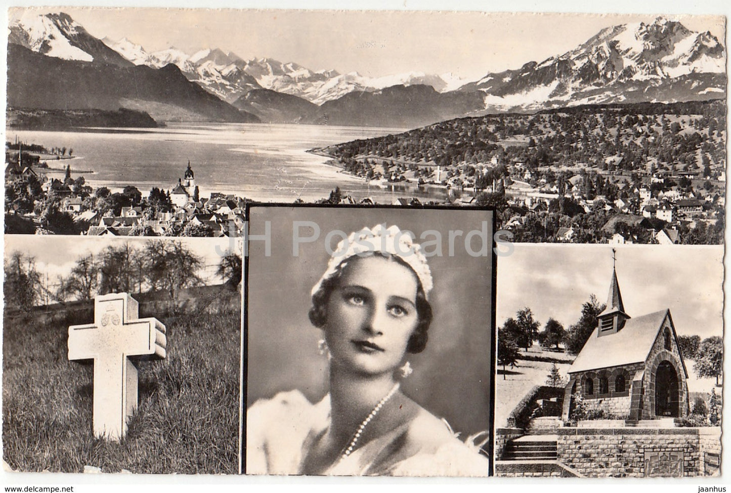 Kussnacht A. Rigi - Gedachtniskapelle - Konigin Astrid von Belgien - 9328 - Switzerland - 1953 - used - JH Postcards