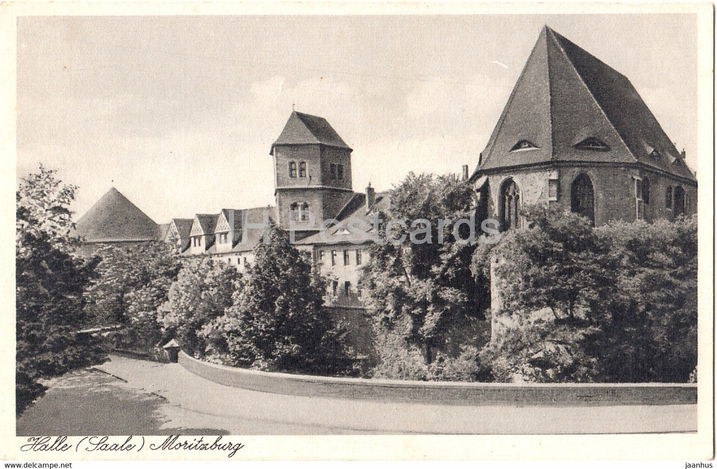 Halle Saale - Moritzburg - 8562 - old postcard - Germany - unused - JH Postcards