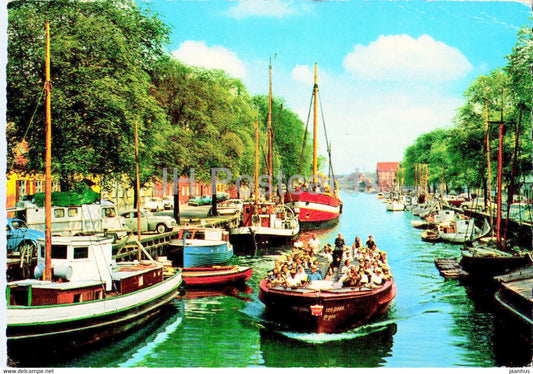 Copenhagen - Channel Christianshavn - ship - boat - 1970 - Denmark - used - JH Postcards