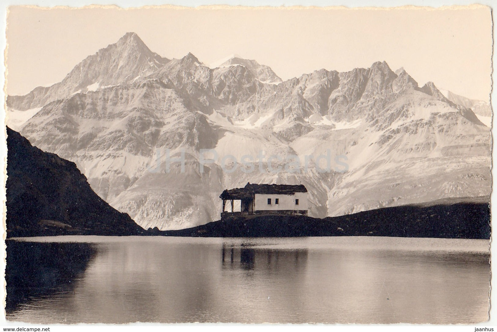 Zermatt - Bergkapelle Maria z. Schnee am Schwarzsee - Gabelhorner - chapel - 6709 - Switzerland - old postcard - unused - JH Postcards