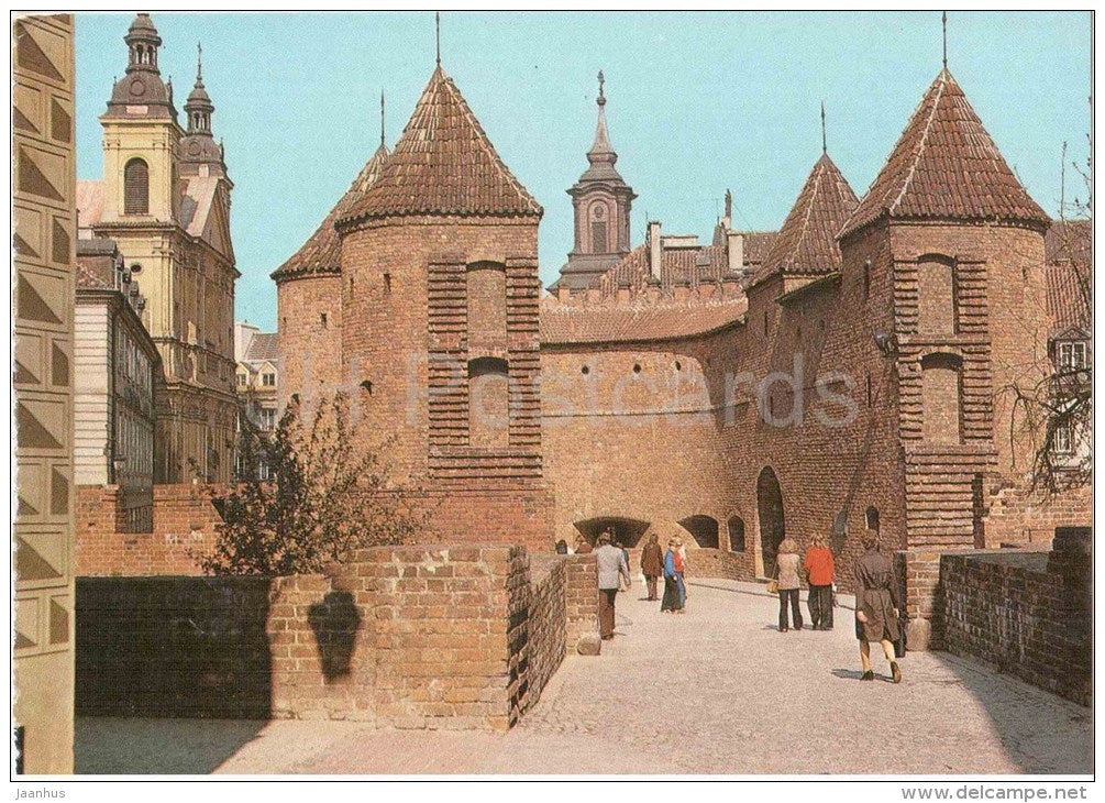 Barbakan - old town -Warszawa - 34-3450 - Poland - unused - JH Postcards