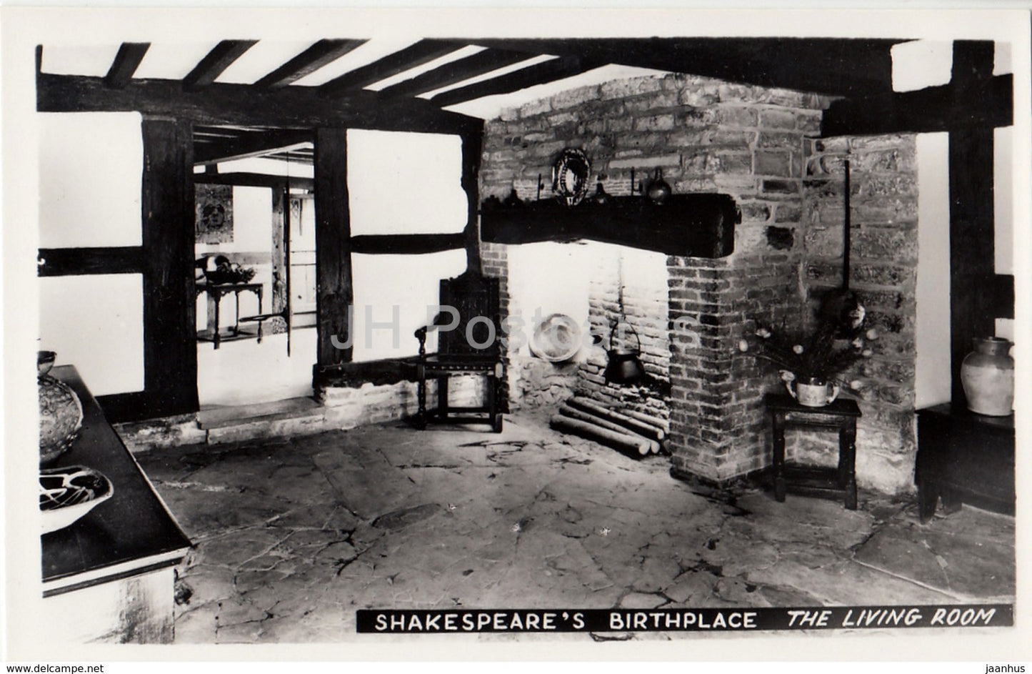 Stratford-Upon-Avon - Shakespeare's Birthplace - The Living Room - United Kingdom - England - used - JH Postcards