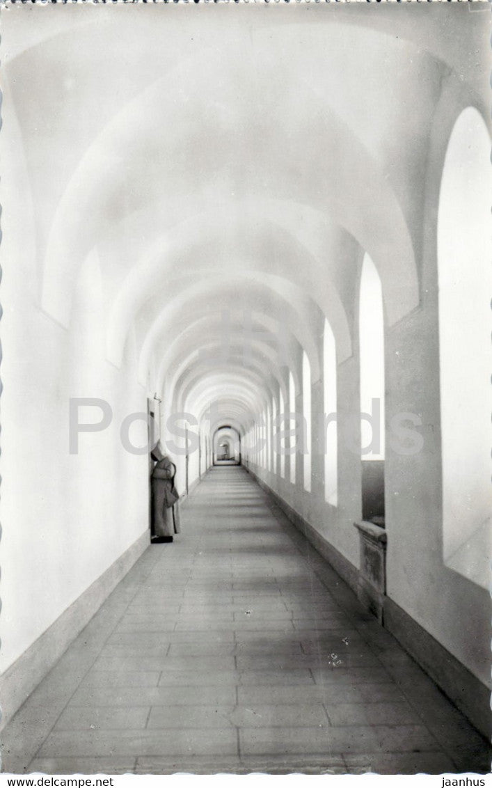 Chartreuse de la Valsainte - Le Cloitre - cloister - 3018 - old postcard - Switzerland - unused - JH Postcards