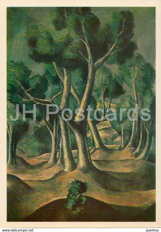 painting by Andre Derain - The Grove - French art - 1981 - Russia USSR - unused