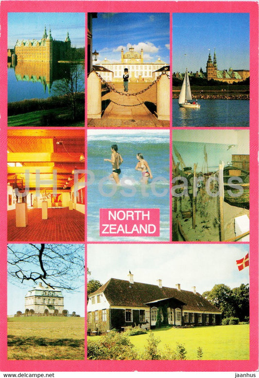 North Zealand - Frederiksborg castle - Fredensborg castle - Kronborg castle - Louisiana - Denmark - unused - JH Postcards