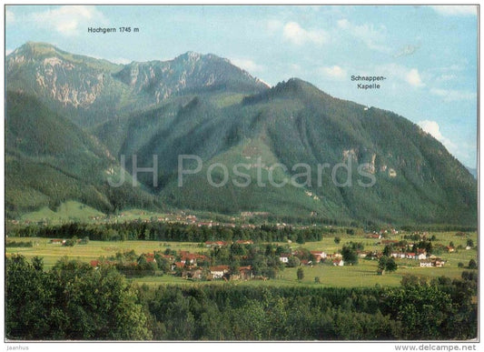 Hochgern 1745 m mit Schnappen-Kapelle - Germany - 1974 gelaufen - JH Postcards