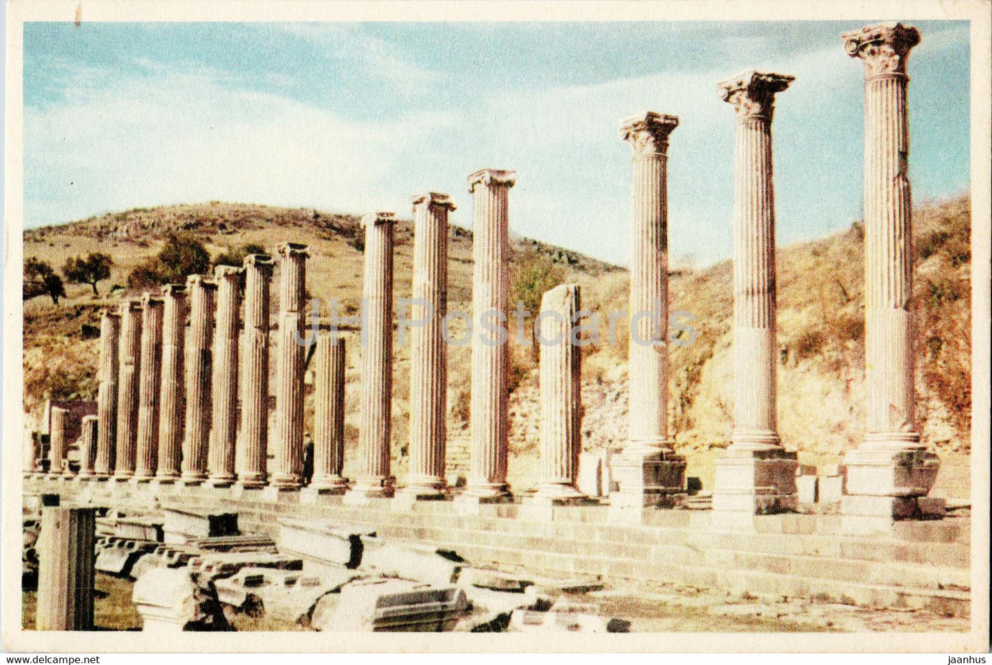 The Asculapium Bergama - Pergamum - ancient world - old postcard - Turkey - unused - JH Postcards