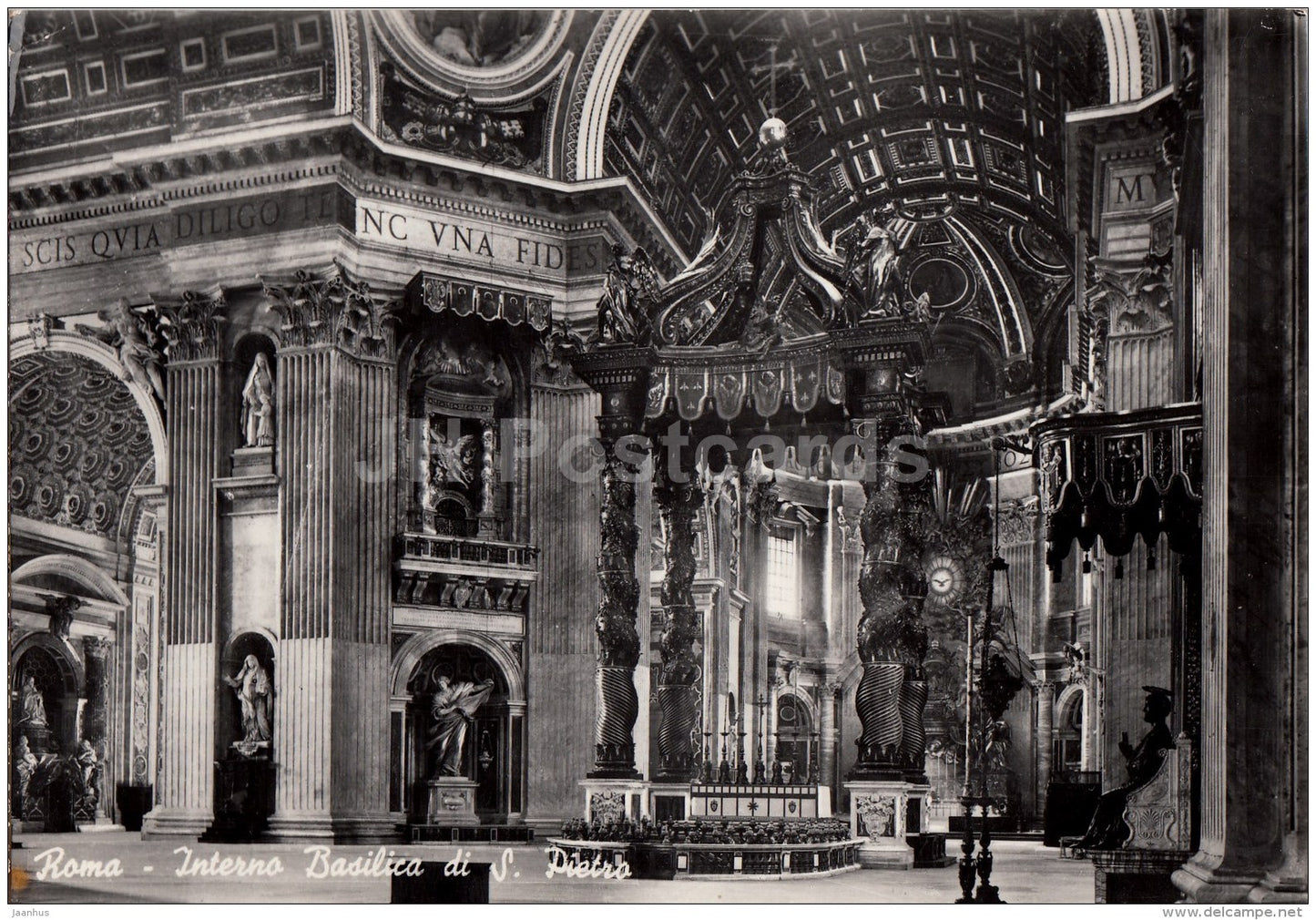 Basilica di S. Pietro (interno) - St. Peter´s Basilica (interior) - Rome - Roma - 108 - Italy - Italia - unused - JH Postcards