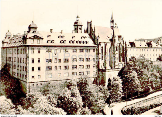 Altenburg - Schloss - castle - old postcard - Germany DDR - unused - JH Postcards