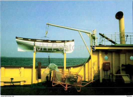 Parti fra Bogofaergen - ferry - ship - boat - Denmark - unused - JH Postcards