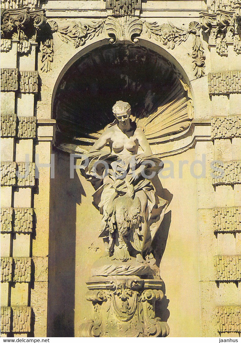 Dresden Zwinger - Leda im Nymphenbad - Barokplastik in Dresden - sculpture - art - DDR Germany - unused - JH Postcards