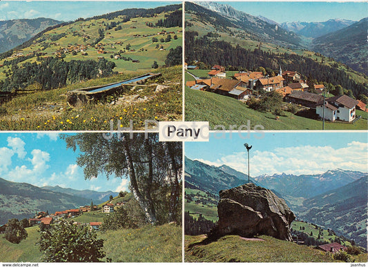 Pany 1250 m von Plevigin gegen Silvretta gegen Hochwang - Guggelstein - Switzerland - unused - JH Postcards