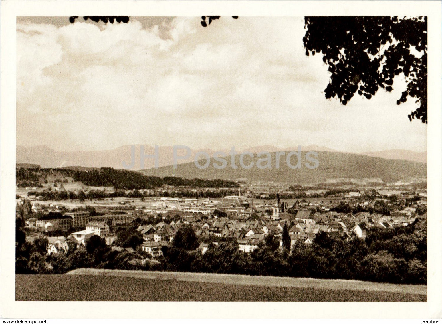 Zofingen vom Heiternplatz aus - old postcard - 1958 - Switzerland - used - JH Postcards