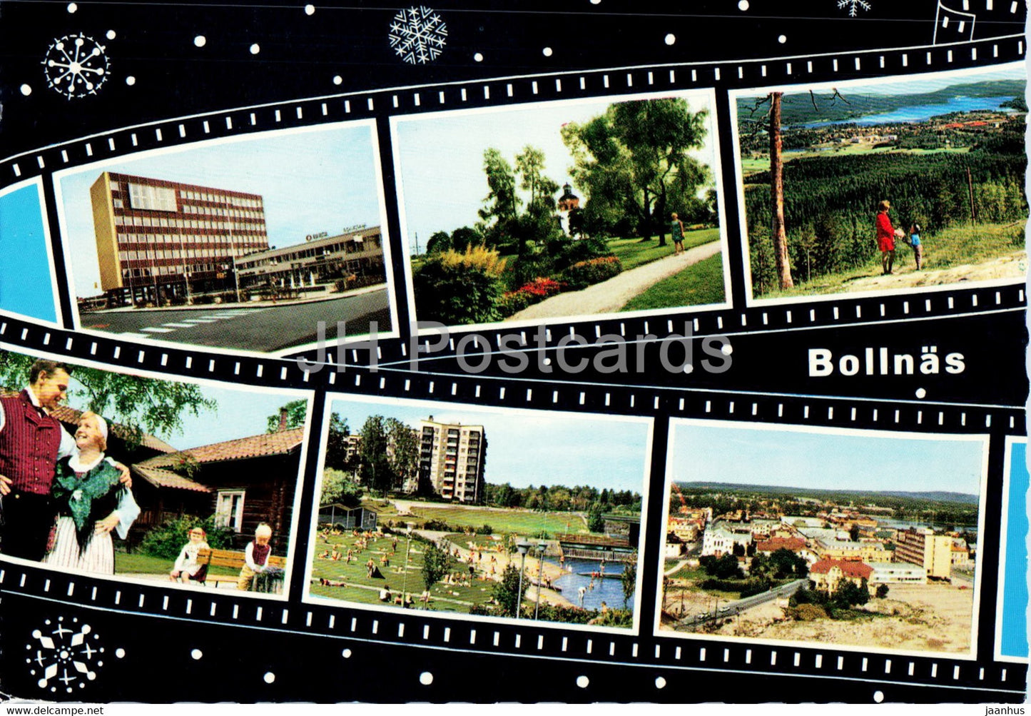 Bollnas - 1970 - Sweden - used - JH Postcards