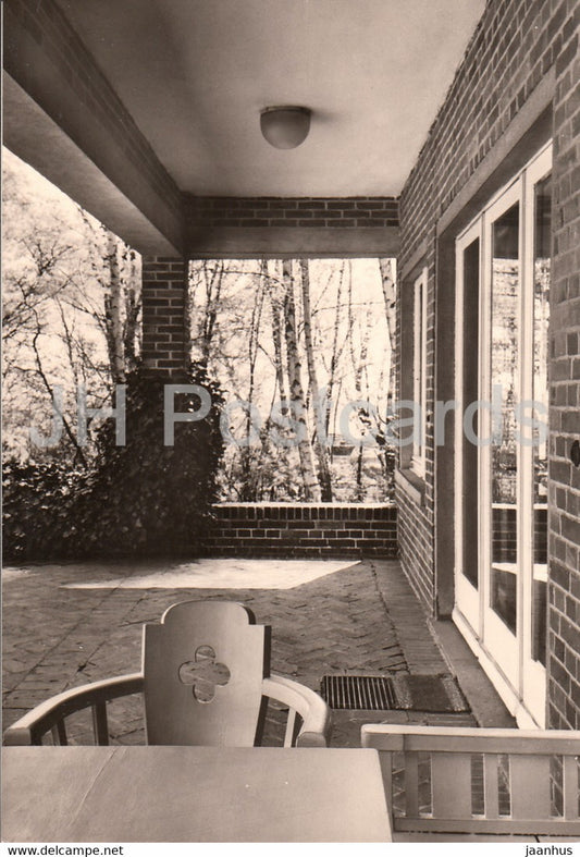 Hiddensee - Blick von der Terrasse - Gerhart Hauptmann Gedachtnisstatte - memorial - writer - DDR Germany - unused - JH Postcards