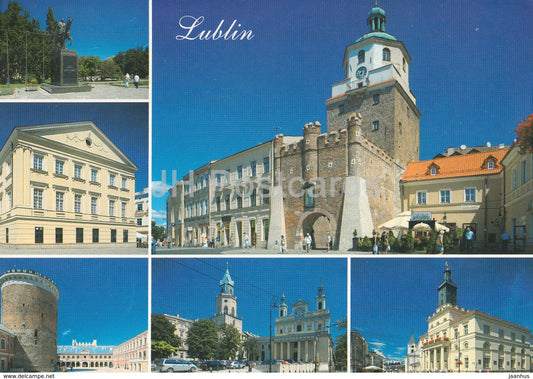 Lublin views - Poland -  used - JH Postcards