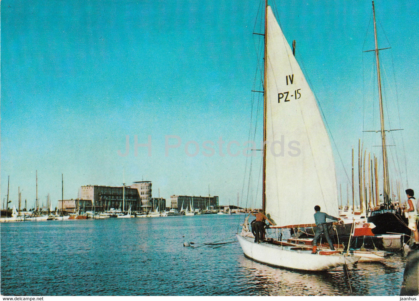 Gdynia - Basen Zeglarski - sailing boat - Poland - unused - JH Postcards