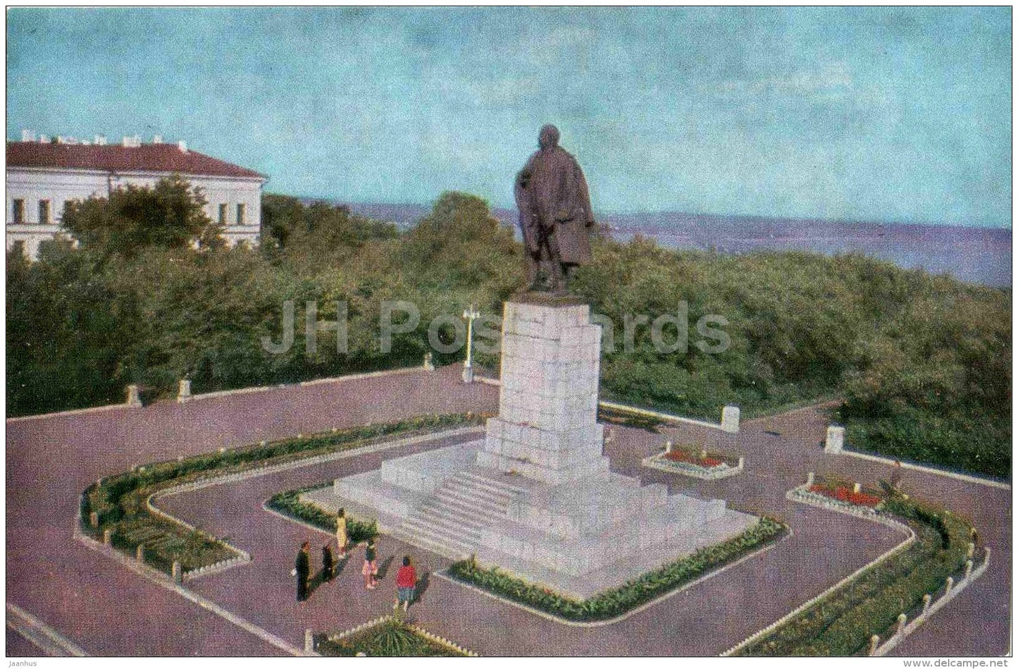 Lenin Square - monument to Lenin - Ulyanovsk - Simbirsk - 1969 - Russia USSR - unused - JH Postcards