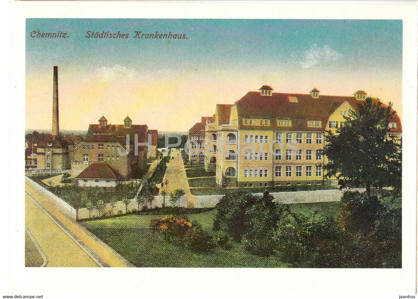 Karl Marx Stadt - Chemnitz - Kuchwaldkrankenhaus - hospital - Reproduktionen - DDR Germany - unused - JH Postcards