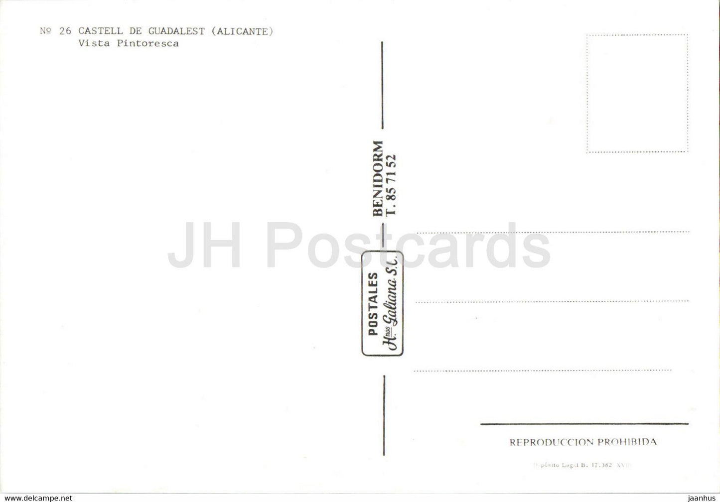 Castell de Guadalest - Vista Pintoresca - view - 26 - Spain - unused