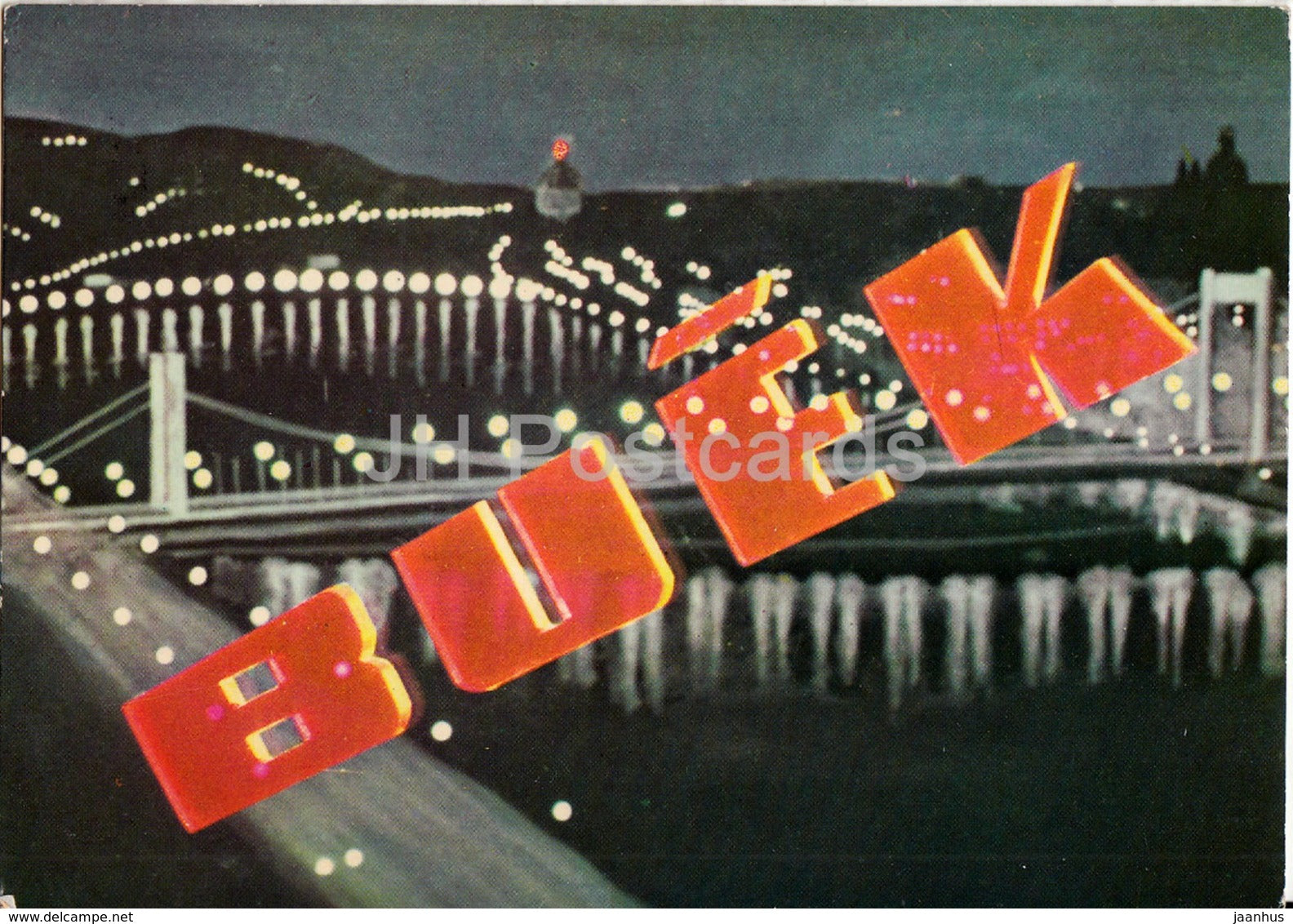 Buek - Happy New Year greeting card - 1962 - Hungary - used - JH Postcards